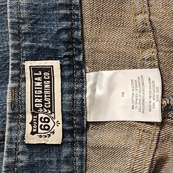 Vintage Y2K Stretch Denim Button Front Back Slit Skirt with a Touch of Bling 7/8 - Picture 8 of 10